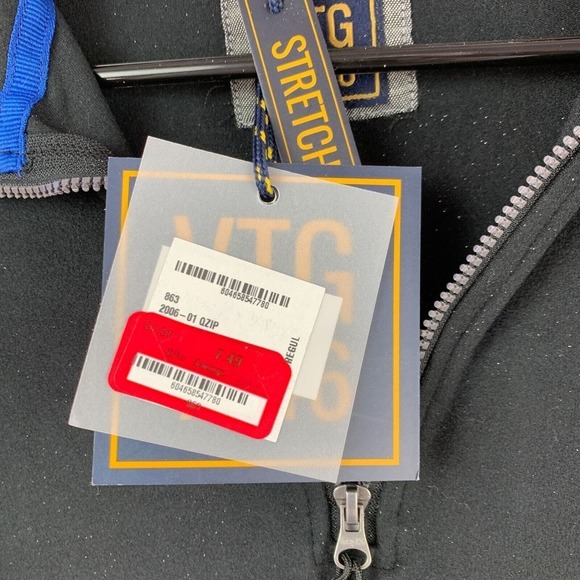 Vintage VTG 1946 Stretch Quarter Zip Collared Pullover Shirt Mens Medium NWT - Picture 4 of 5